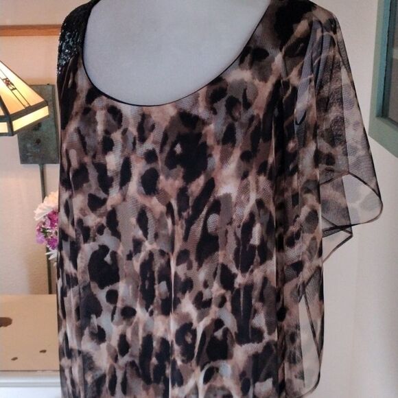 Dress Barn Collection Animal Print Evening Dress - Picture 4 of 16